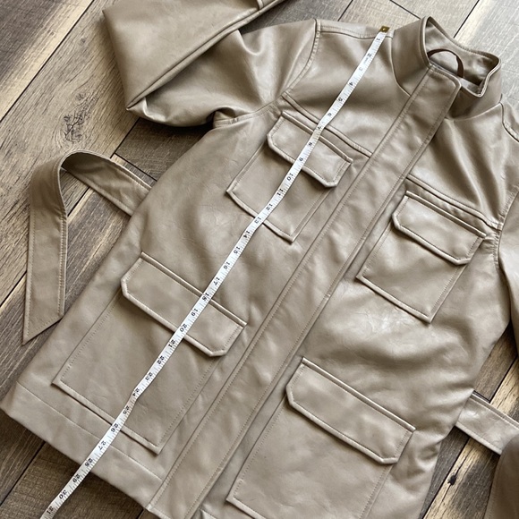 A New Day Anorak Faux Leather Frontier Brown Jacket - Picture 15 of 16